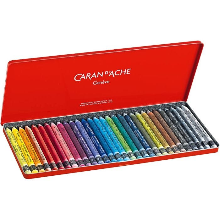CARAN D’ACHE Caran d'Ache Neocolor II, Pit. 10 cm, paksuus 8,5 mm, värilajitelma, 30 kpl/ 1 pkt