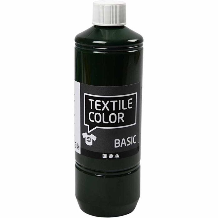 Tekstiiliväri, oliivinvihreä, 500 ml/ 1 pll