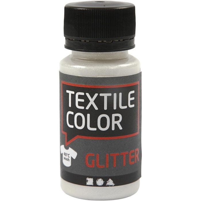 Textile Color Glitter, kimalle, kuulto, 50 ml/ 1 pll