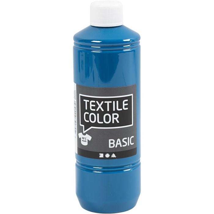 Tekstiiliväri, turkoosinsin., 500 ml/ 1 pll