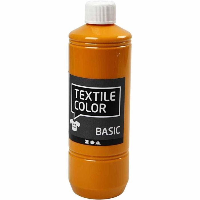 Tekstiiliväri, sinappi, 500 ml/ 1 pll