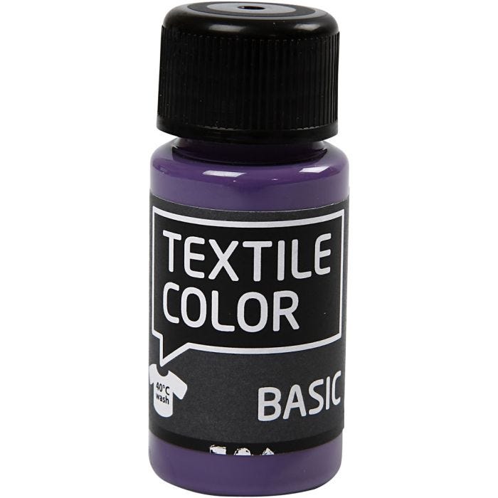 Tekstiiliväri, laventeli, 50 ml/ 1 pll