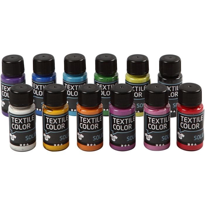 Textile Color Solid, peittävä, värilajitelma, 12x50ml/ 1 pkt