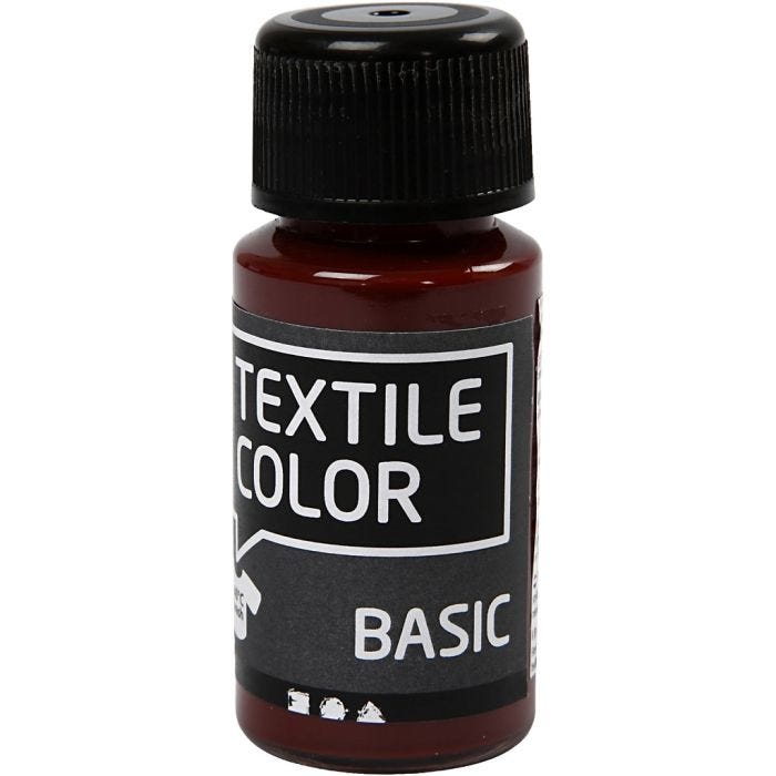 Tekstiiliväri, ruskea, 50 ml/ 1 pll