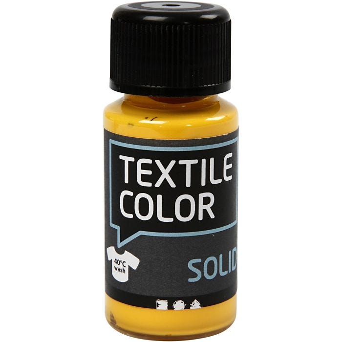 Textile Color Solid, peittävä, keltainen, 50 ml/ 1 pll