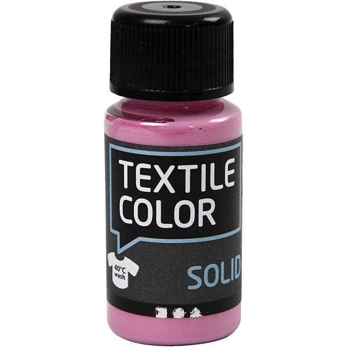 Textile Color Solid, peittävä, pinkki, 50ml/ 1 pll