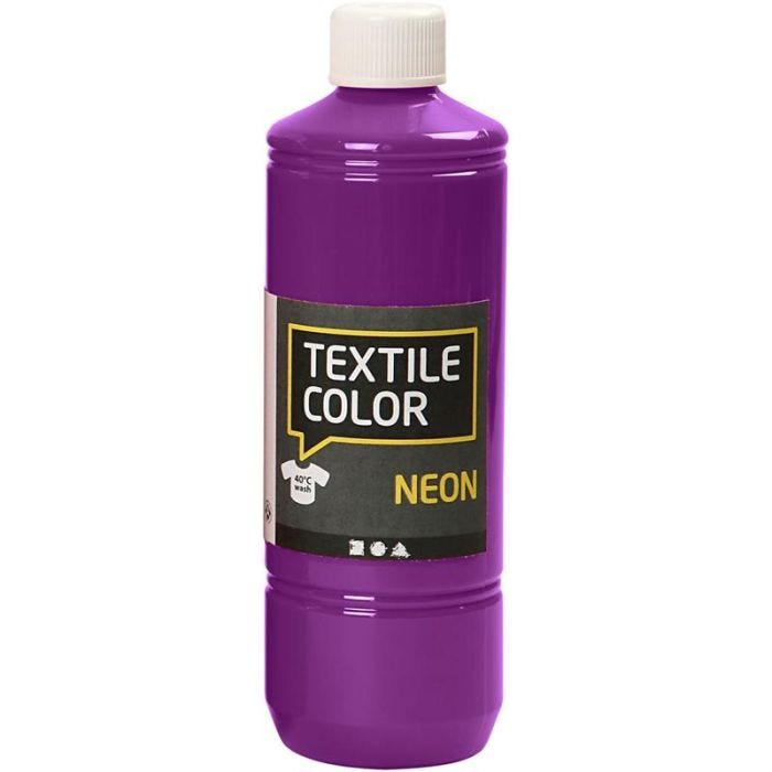 Tekstiiliväri, neonvioletti, 500 ml/ 1 pll