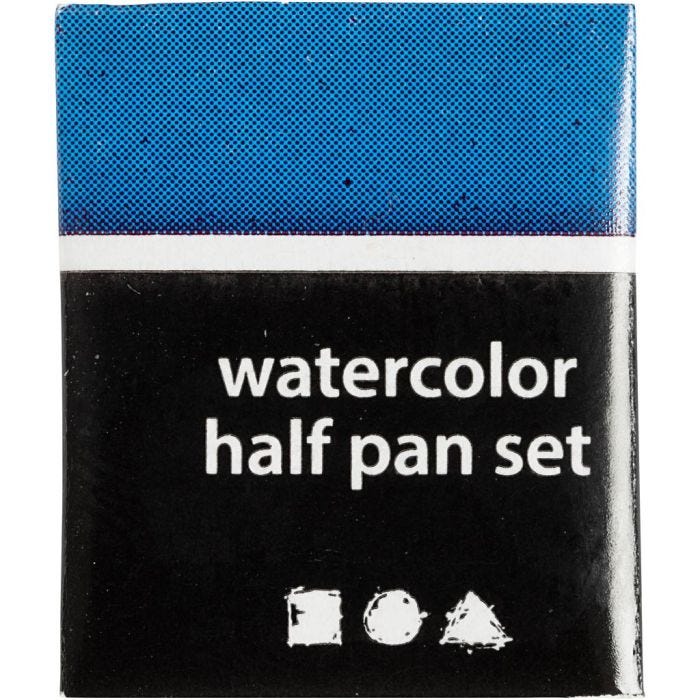 Vesivärit, ½-pan, koko 10x15x20 mm, sininen, 1 kpl