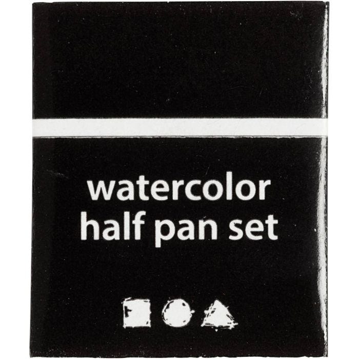 Vesivärit, ½-pan, 10x15x20 mm, musta, 1 kpl
