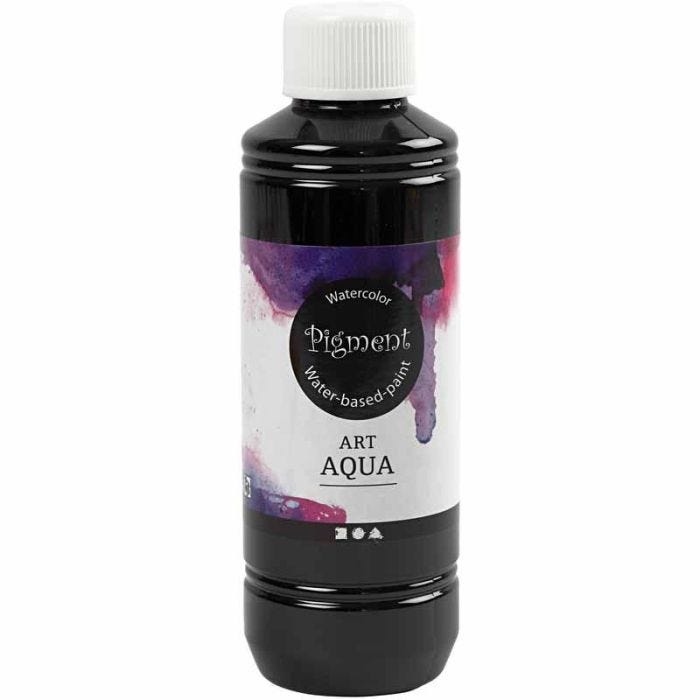 Nestemäinen Vesiväri, musta, 250 ml/ 1 pll