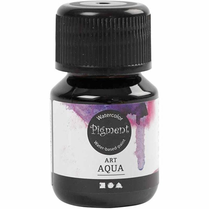 Nestemäinen Vesiväri, ruskea, 30 ml/ 1 pll