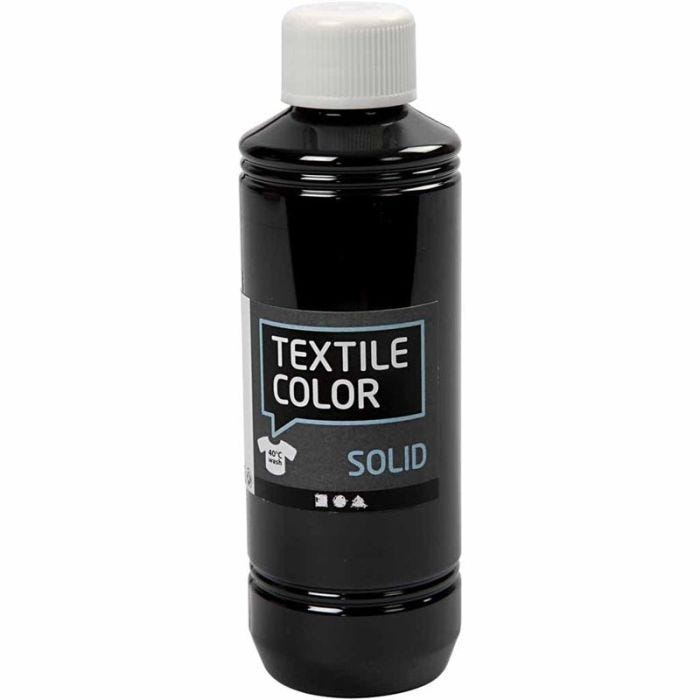 Textile Color Solid, peittävä, musta, 250 ml/ 1 pll