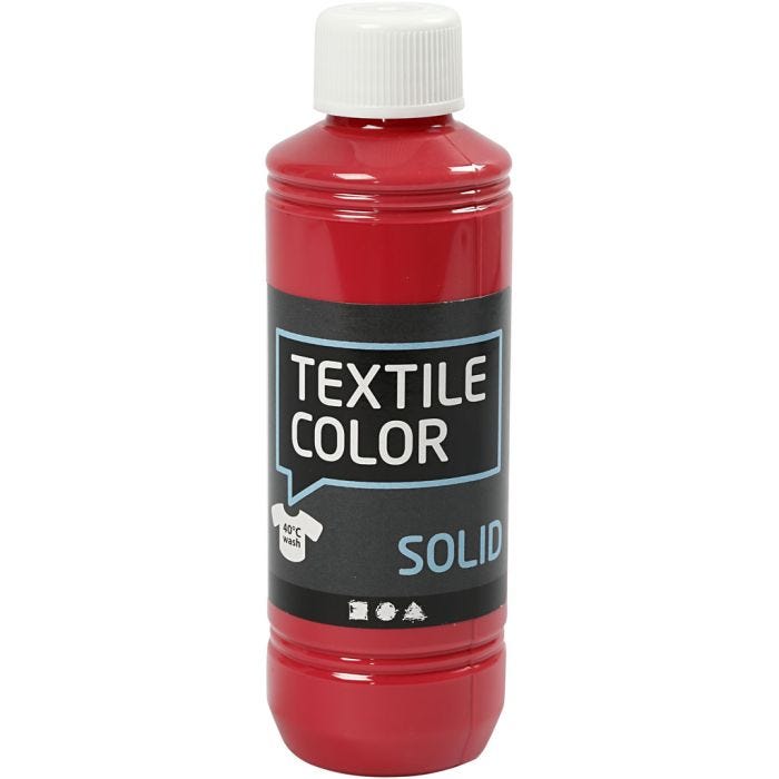 Textile Color Solid, peittävä, punainen, 250 ml/ 1 pll