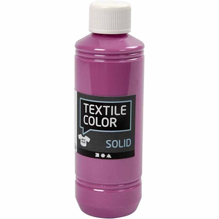 Textile Color Solid, peittävä, fuchsia, 250 ml/ 1 pll