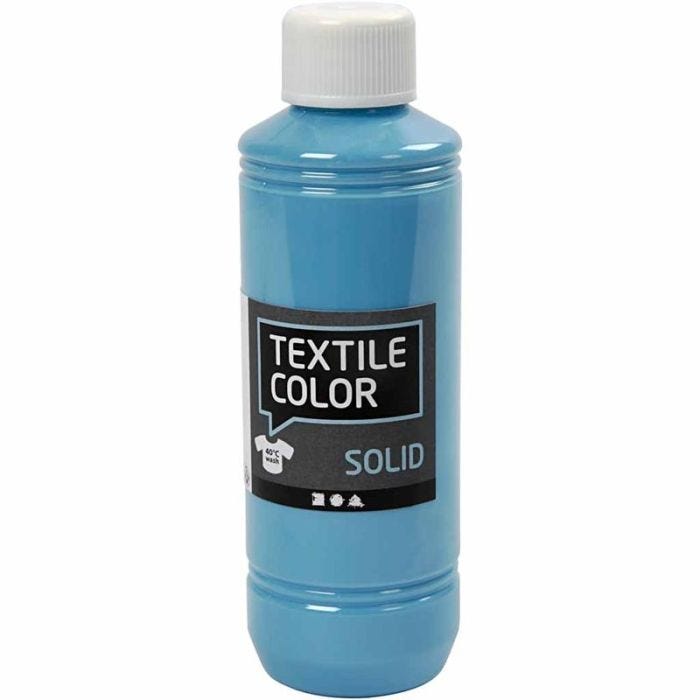Textile Color Solid, peittävä, turkoosinsin., 250 ml/ 1 pll