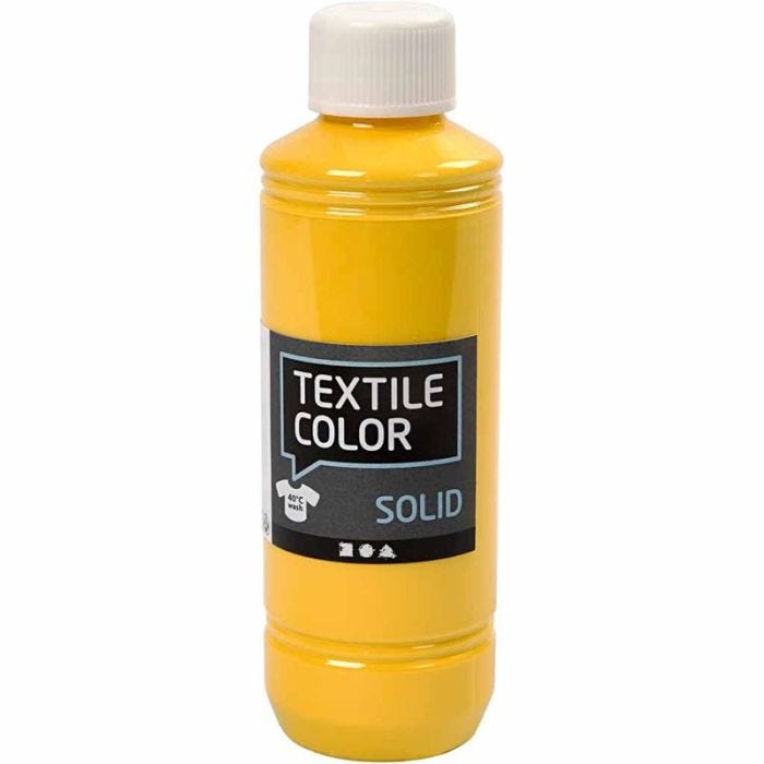 Textile Color Solid, peittävä, keltainen, 250 ml/ 1 pll