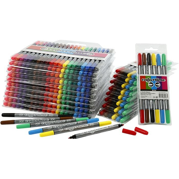 Colortime Tussit, paksuus 2,3+3,6 mm, värilajitelma, 260 kpl/ 1 pkk