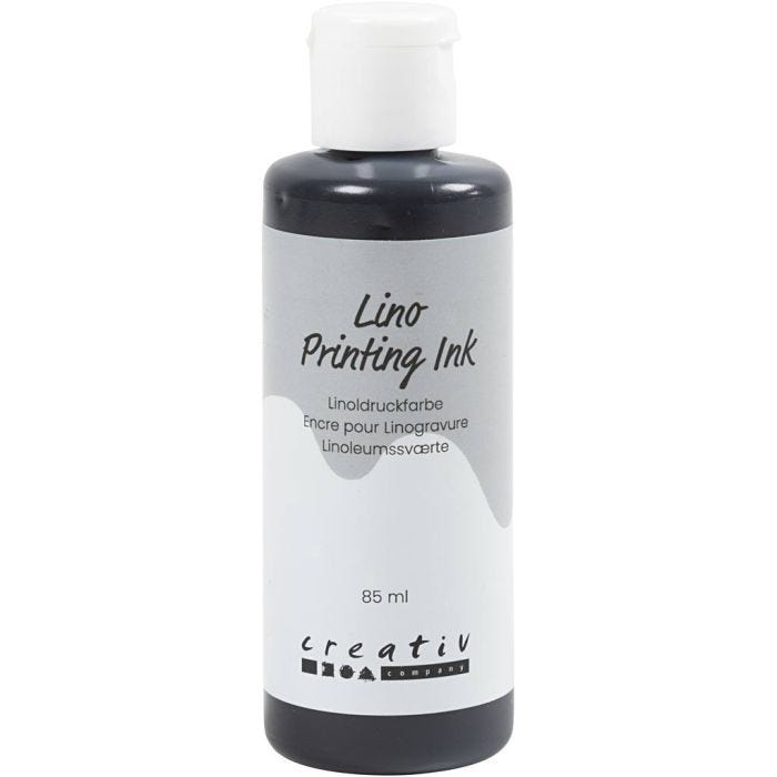 Linoväri, musta, 85 ml/ 1 pll