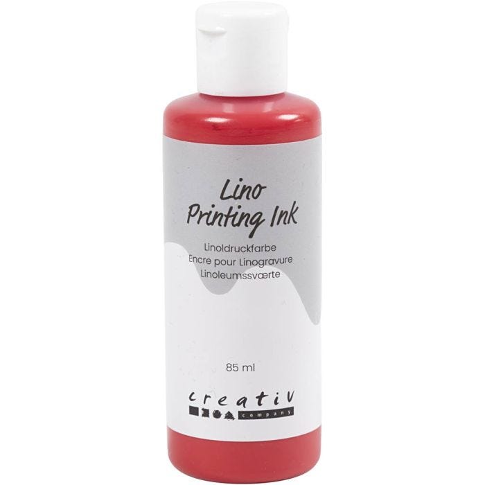 Linoväri, punainen, 85 ml/ 1 pll