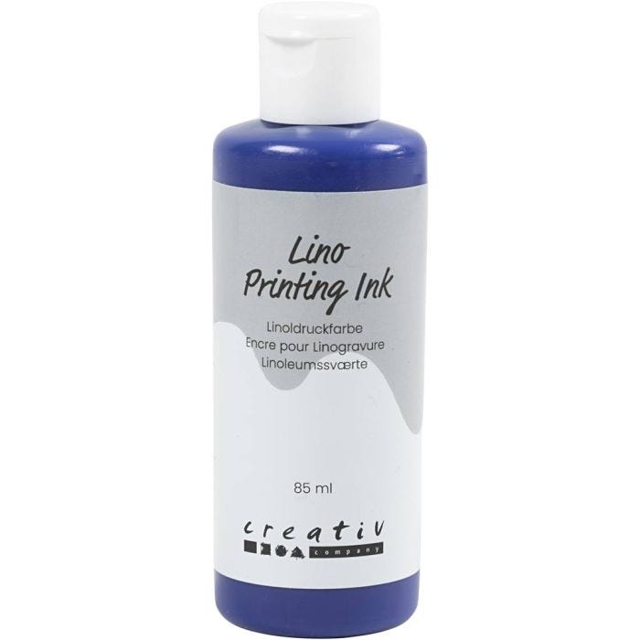 Linoväri, sininen, 85 ml/ 1 pll