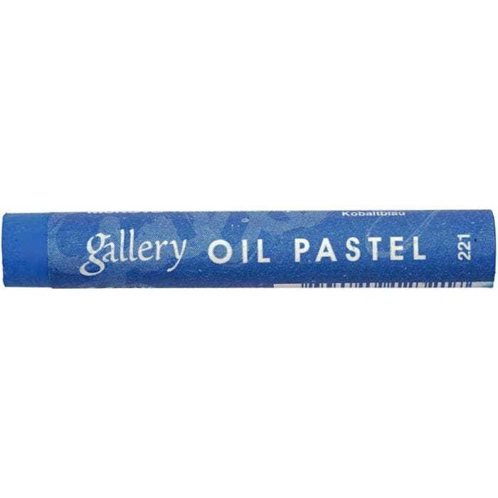 Gallery Öljypastellit Premium, Pit. 7 cm, paksuus 11 mm, koboltinsininen (221), 6 kpl/ 1 pkt
