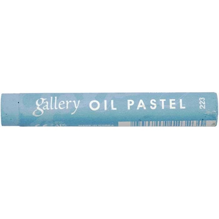 Gallery Öljypastellit Premium, Pit. 7 cm, paksuus 11 mm, turkoosinsin. (223), 6 kpl/ 1 pkt