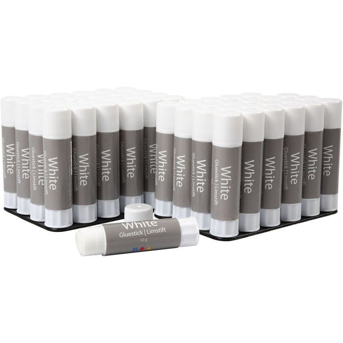 Liimapuikko White, 10 g, 48kpl/ 1 pkt