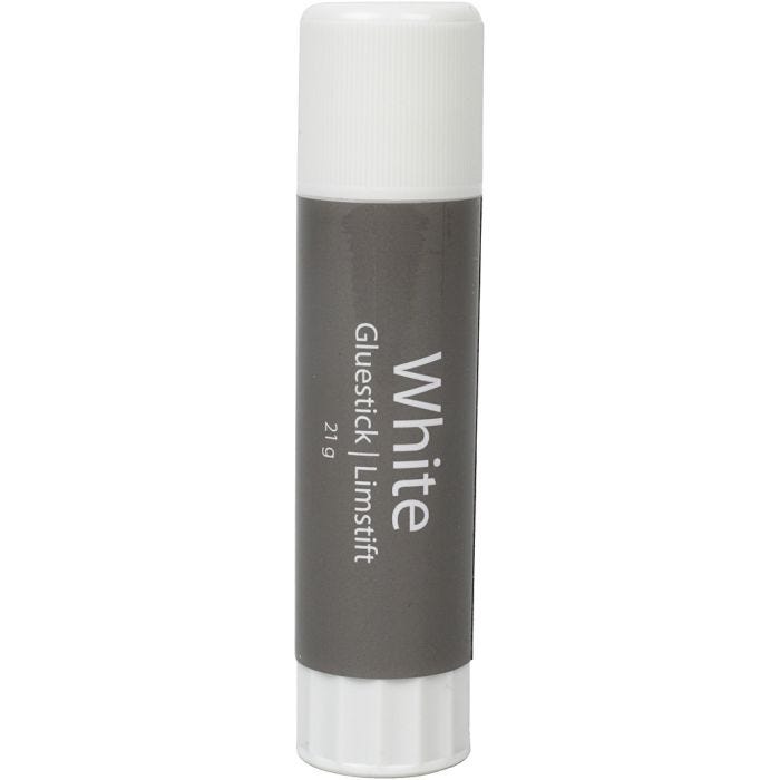 Liimapuikko White, Pyöreä, 21 g, 1 kpl