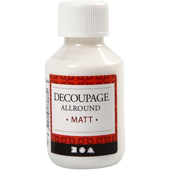 Decoupage-lakka, matta, 100 ml/ 1 pll