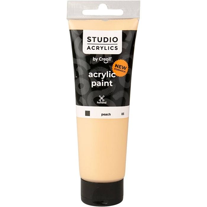 Creall Studio -Akryylimaali, peittävä, peach (85), 120 ml/ 1 pll