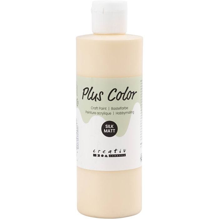 Plus Color- Askartelumaali, vaalea puuteri, 250 ml/ 1 pll