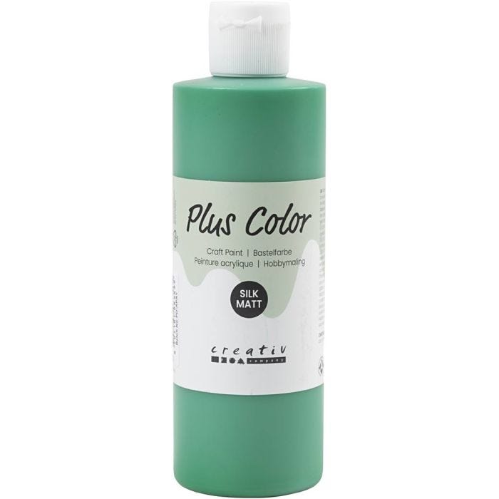 Plus Color- Askartelumaali, briljantinvihr, 250 ml/ 1 pll