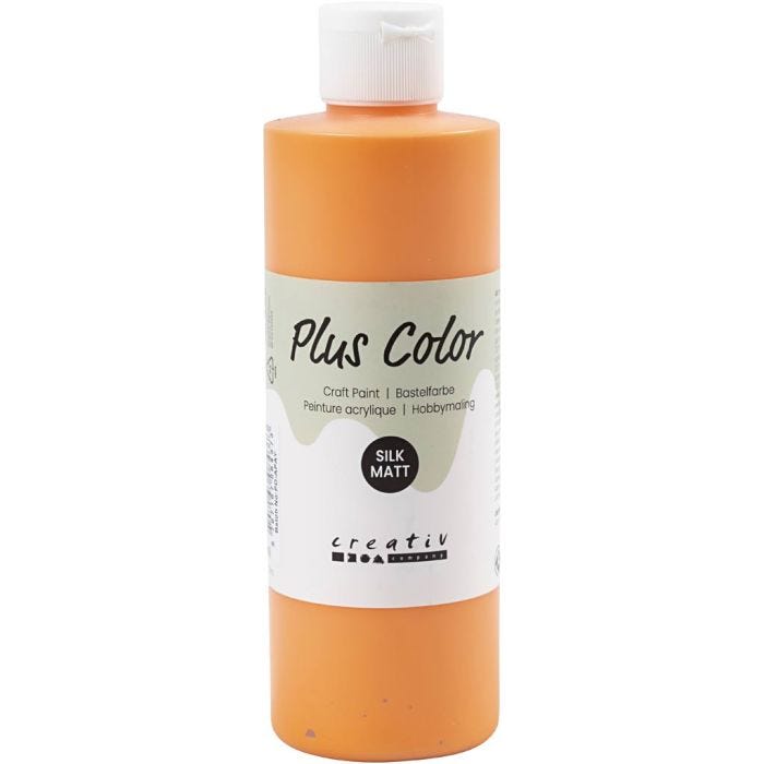 Plus Color- Askartelumaali, kurpitsa, 250 ml/ 1 pll