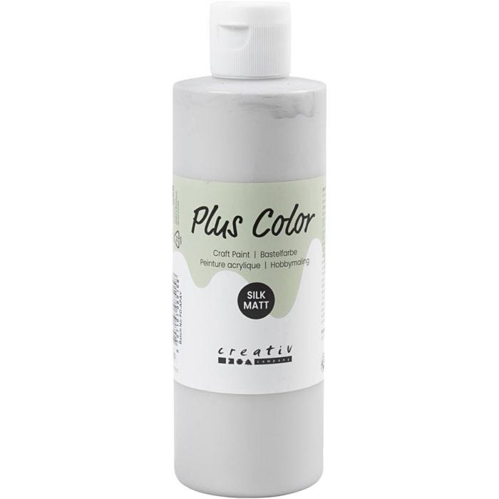 Plus Color- Askartelumaali, hopea, 250 ml/ 1 pll