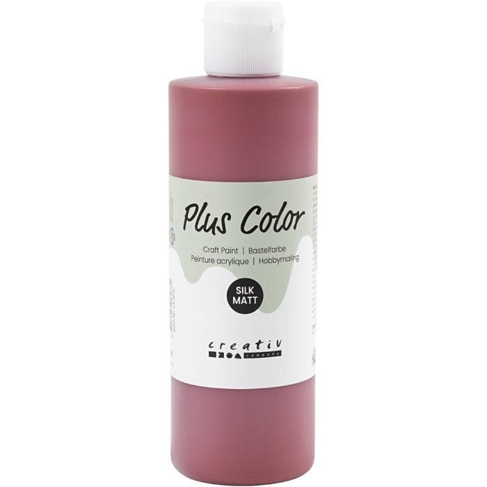 Plus Color- Askartelumaali, viininpunainen, 250 ml/ 1 pll