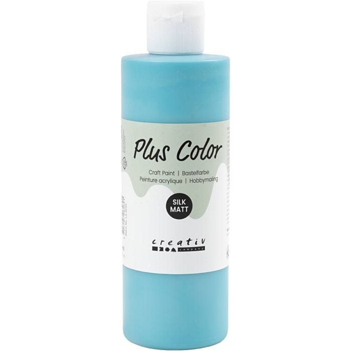 Plus Color- Askartelumaali, turkoosi, 250 ml/ 1 pll