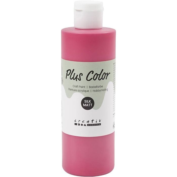 Plus Color- Askartelumaali, peruspunainen, 250 ml/ 1 pll