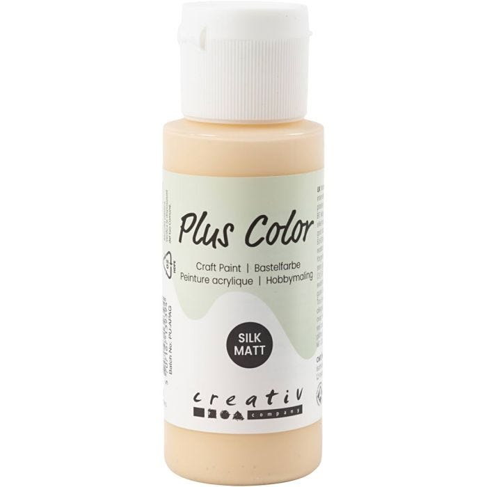 Plus Color- Askartelumaali, vaalea puuteri, 60 ml/ 1 pll