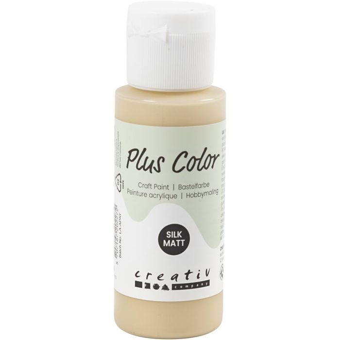 Plus Color- Askartelumaali, kerma, 60 ml/ 1 pll