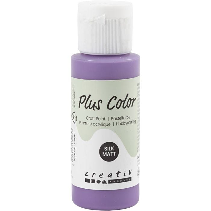 Plus Color- Askartelumaali, tumma lila, 60 ml/ 1 pll