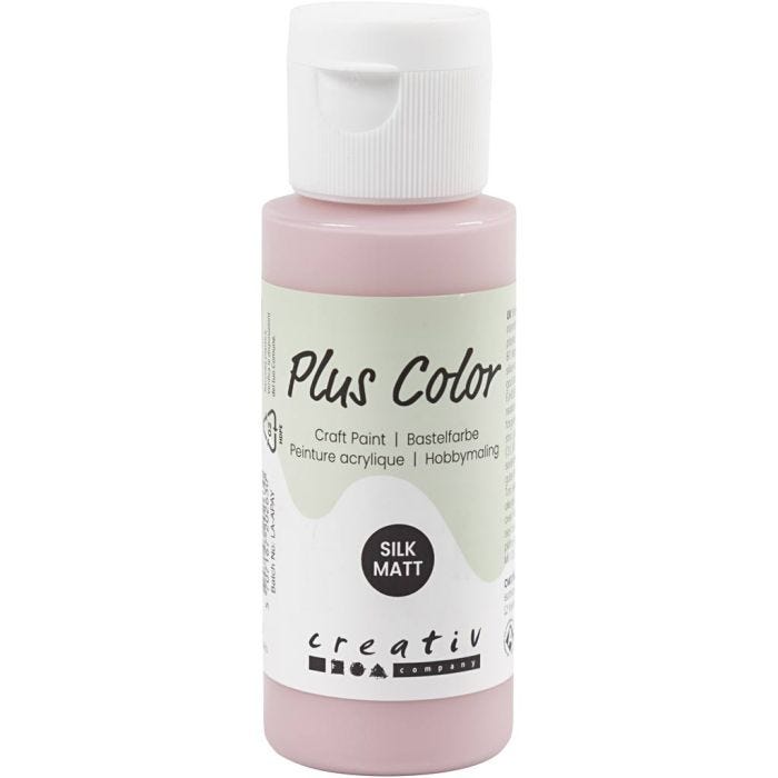 Plus Color- Askartelumaali, dusty rose, 60 ml/ 1 pll