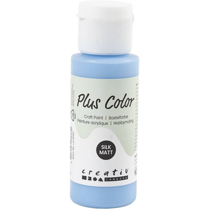 Plus Color- Askartelumaali, taivaansininen, 60 ml/ 1 pll