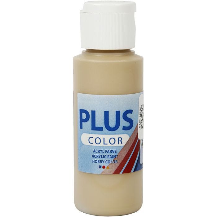 Plus Color- Askartelumaali, tumma beige, 60 ml/ 1 pll