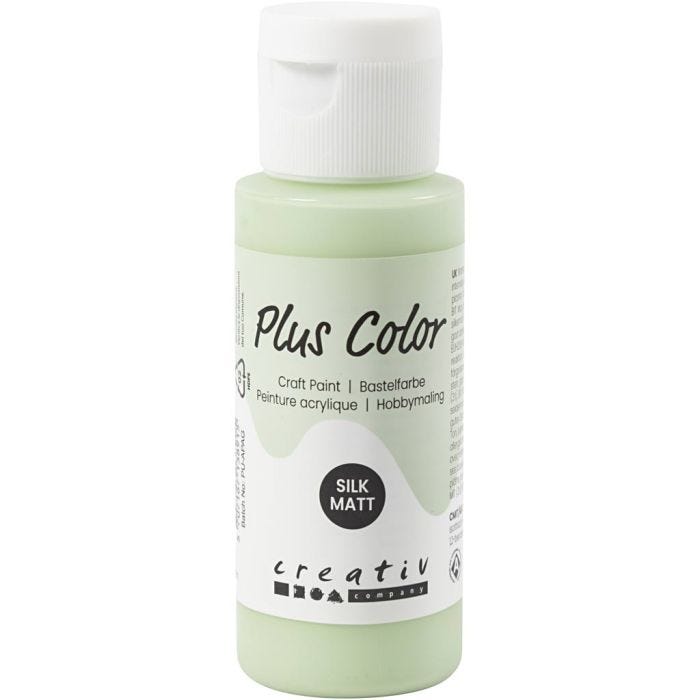 Plus Color- Askartelumaali, keväänvihreä, 60 ml/ 1 pll