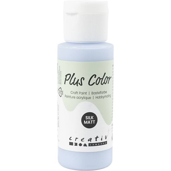 Plus Color- Askartelumaali, vaaleansininen, 60 ml/ 1 pll