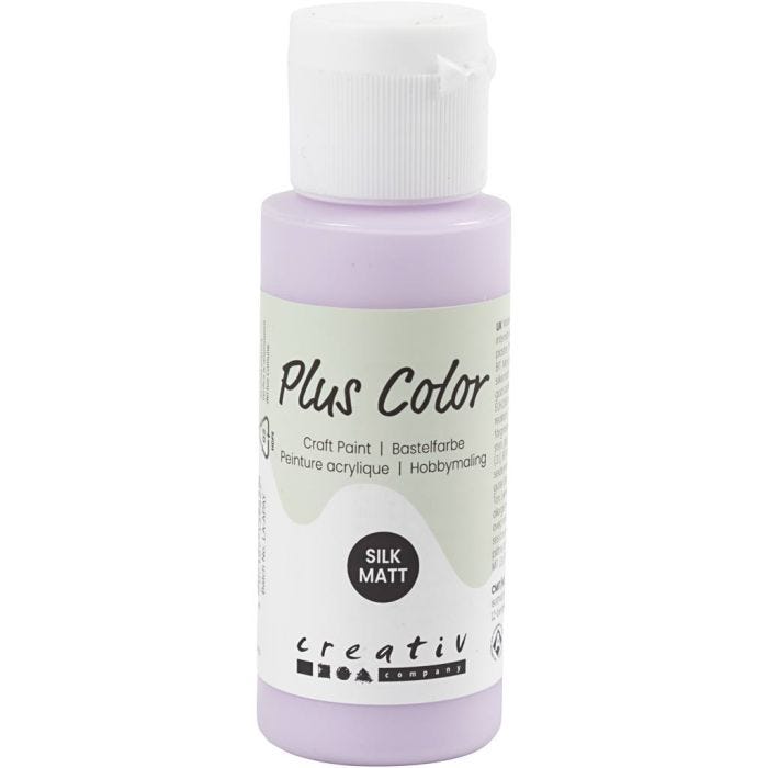 Plus Color- Askartelumaali, vaalea lila, 60 ml/ 1 pll