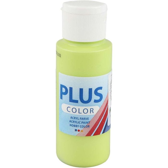 Plus Color- Askartelumaali, lime vihreä, 60 ml/ 1 pll
