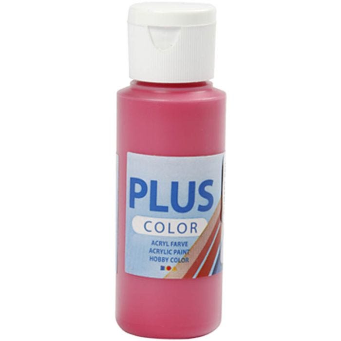 Plus Color- Askartelumaali, peruspunainen, 60 ml/ 1 pll