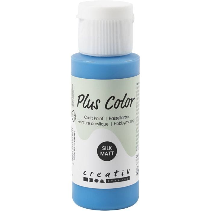 Plus Color- Askartelumaali, perussininen, 60 ml/ 1 pll