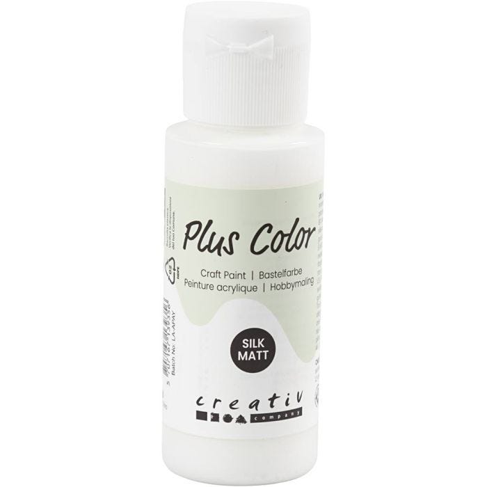 Plus Color- Askartelumaali, valkoinen, 60 ml/ 1 pll